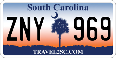 SC license plate ZNY969