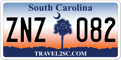 SC license plate ZNZ082