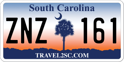 SC license plate ZNZ161
