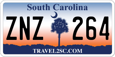 SC license plate ZNZ264