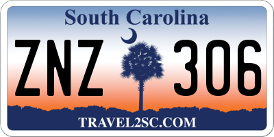 SC license plate ZNZ306