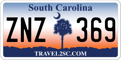 SC license plate ZNZ369