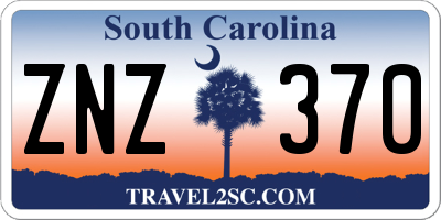 SC license plate ZNZ370