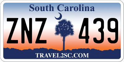 SC license plate ZNZ439
