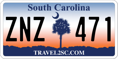 SC license plate ZNZ471