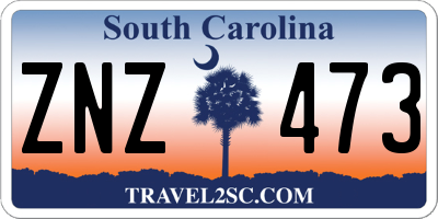 SC license plate ZNZ473
