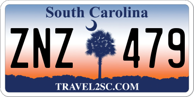 SC license plate ZNZ479