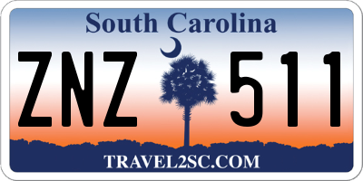 SC license plate ZNZ511