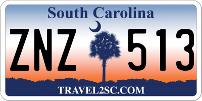 SC license plate ZNZ513