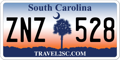 SC license plate ZNZ528