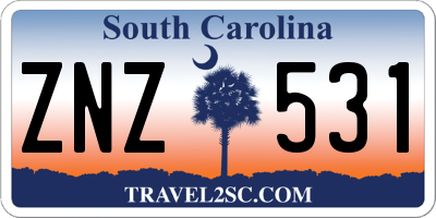 SC license plate ZNZ531