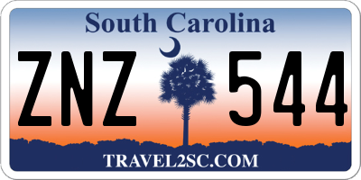 SC license plate ZNZ544