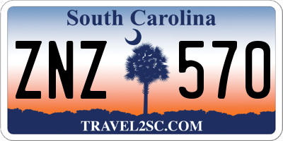 SC license plate ZNZ570