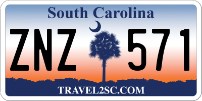 SC license plate ZNZ571