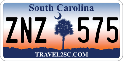 SC license plate ZNZ575