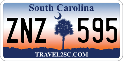 SC license plate ZNZ595