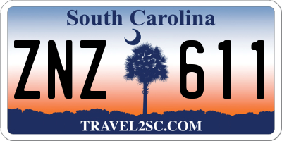 SC license plate ZNZ611