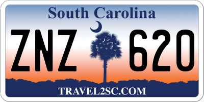 SC license plate ZNZ620