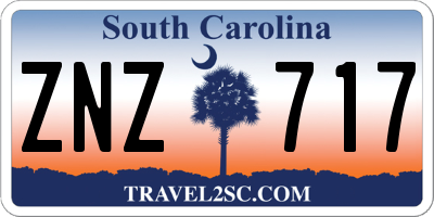 SC license plate ZNZ717