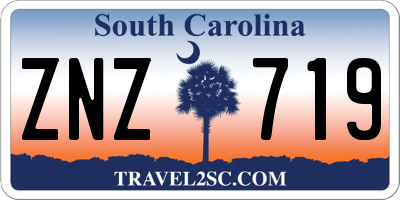 SC license plate ZNZ719