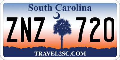 SC license plate ZNZ720