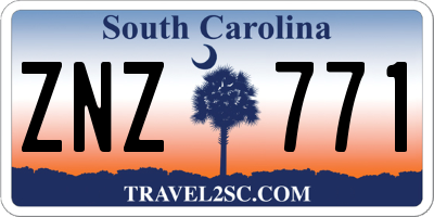 SC license plate ZNZ771