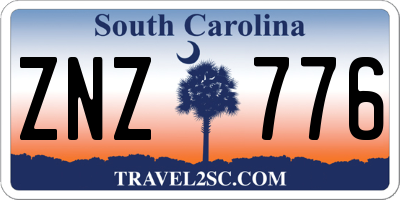 SC license plate ZNZ776