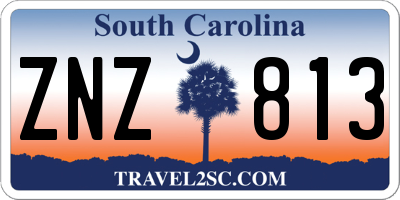 SC license plate ZNZ813
