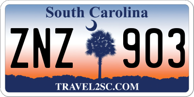 SC license plate ZNZ903