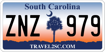 SC license plate ZNZ979