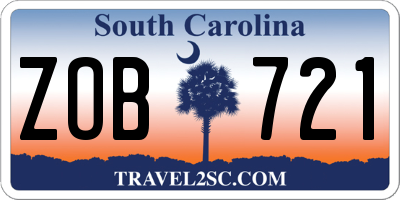 SC license plate ZOB721
