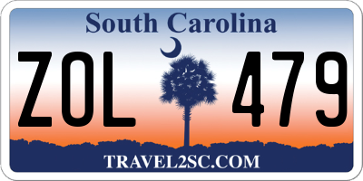SC license plate ZOL479