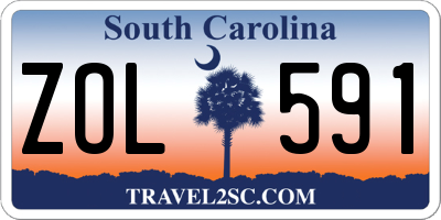 SC license plate ZOL591