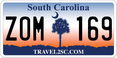 SC license plate ZOM169