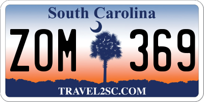 SC license plate ZOM369