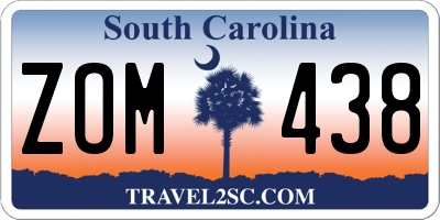 SC license plate ZOM438