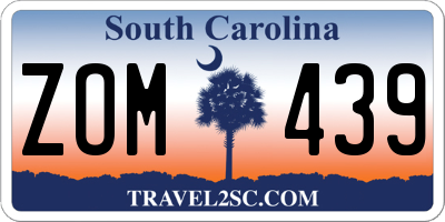 SC license plate ZOM439
