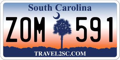 SC license plate ZOM591