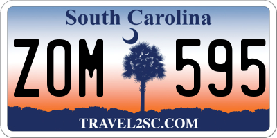 SC license plate ZOM595