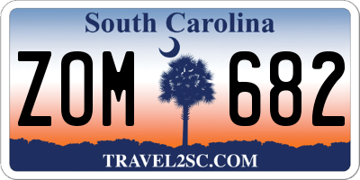 SC license plate ZOM682