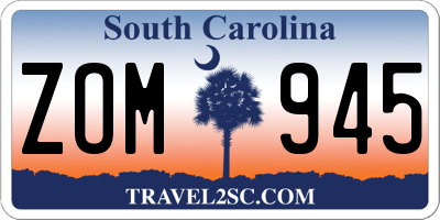 SC license plate ZOM945
