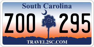 SC license plate ZOO295