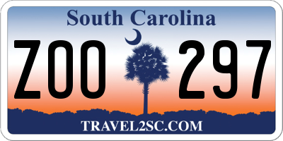 SC license plate ZOO297