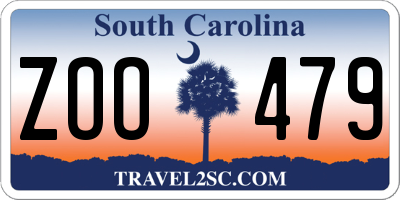 SC license plate ZOO479