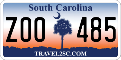 SC license plate ZOO485