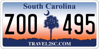 SC license plate ZOO495