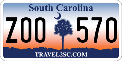 SC license plate ZOO570