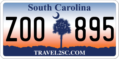 SC license plate ZOO895