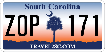 SC license plate ZOP171
