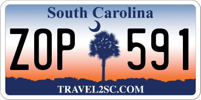 SC license plate ZOP591
